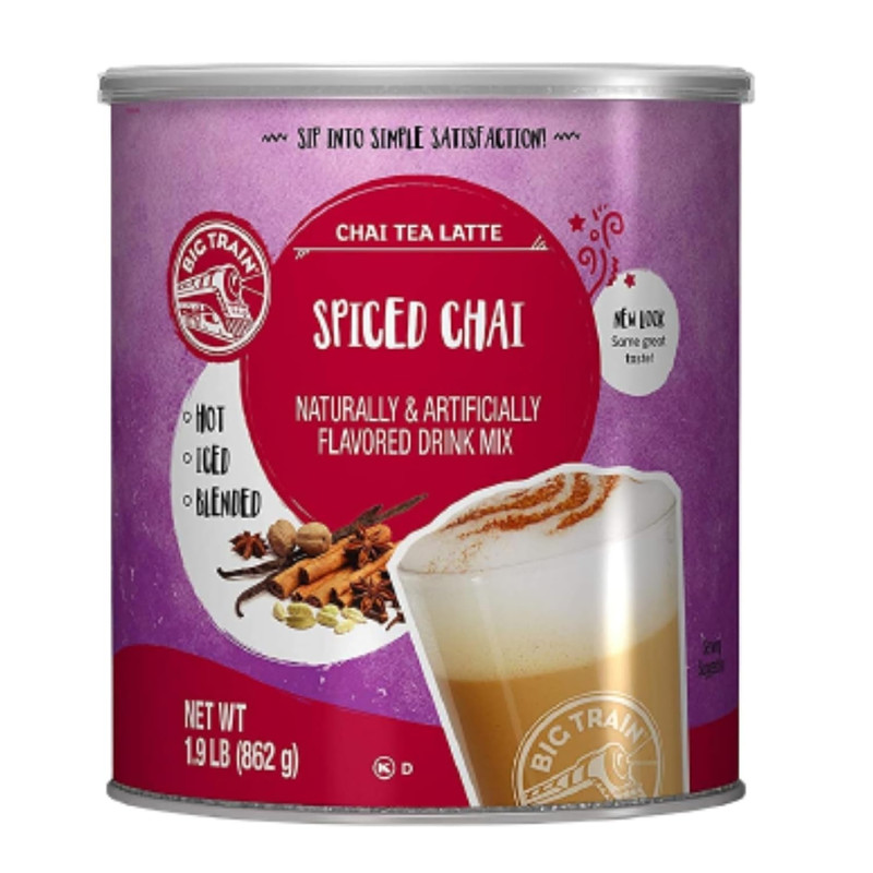 Big Train Spiced Chai Tea Latte Beverage Mix, 1.9 Pound