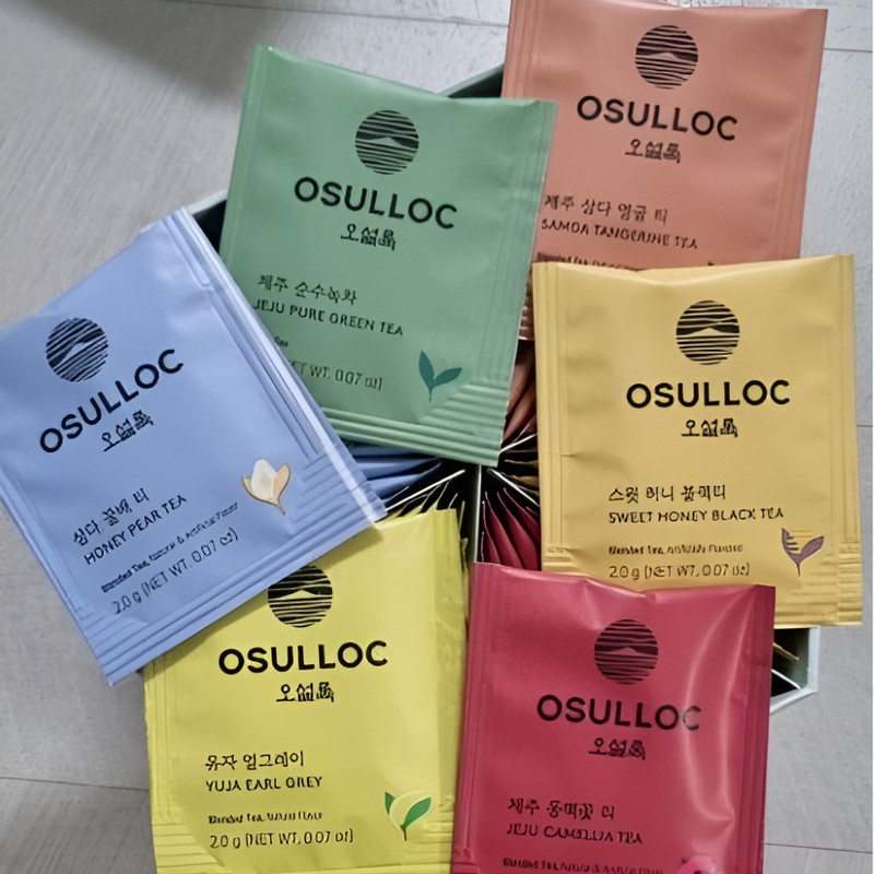 Osulloc Tea Variation Essence Gift Set 6 Flavors 42 Teabags Premium Korean Tea gallery