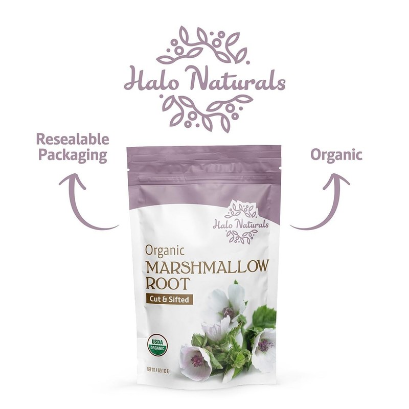 Organic Marshmallow Root Cut & Sifted, 4 Ounces (Althaea officinalis) USDA Ce... gallery