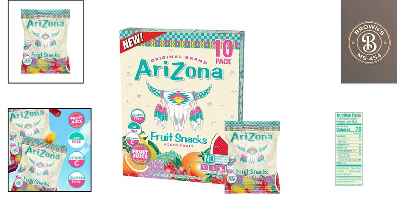 0.9 oz Iced Tea Fruit Snacks - 10 Count of Gluten Free and Fat Free Delights gallery