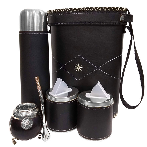 357CL New Set Yerba Mate Kit: Containers Gourd(Cup) Bombilla(Straw) Thermos Bag