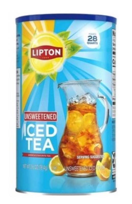 Lipton Unsweetened Instant Tea Mix. New Release, Regular (NOT LEMON)