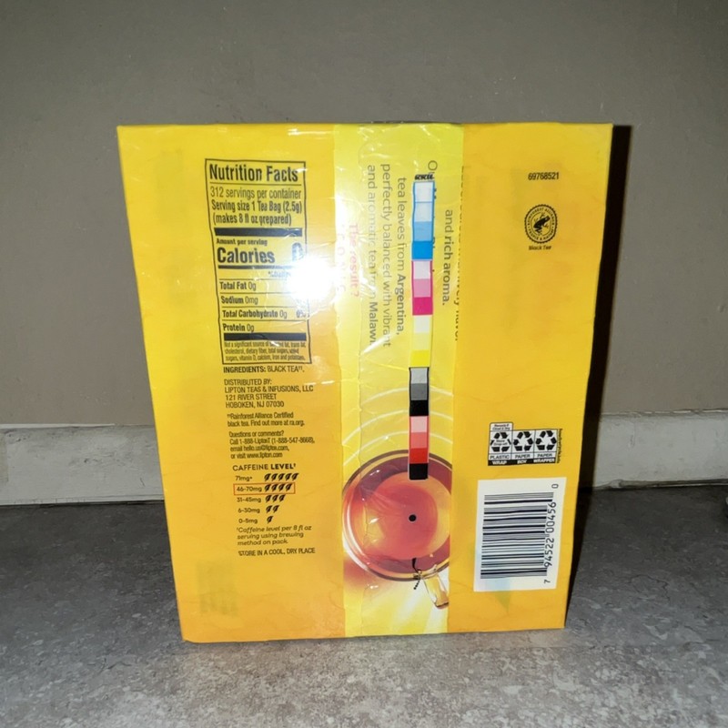Lipton Yellow Label Black Tea 312 Bagged Tea Bags, 24.9 oz Caffeinated Pantry gallery