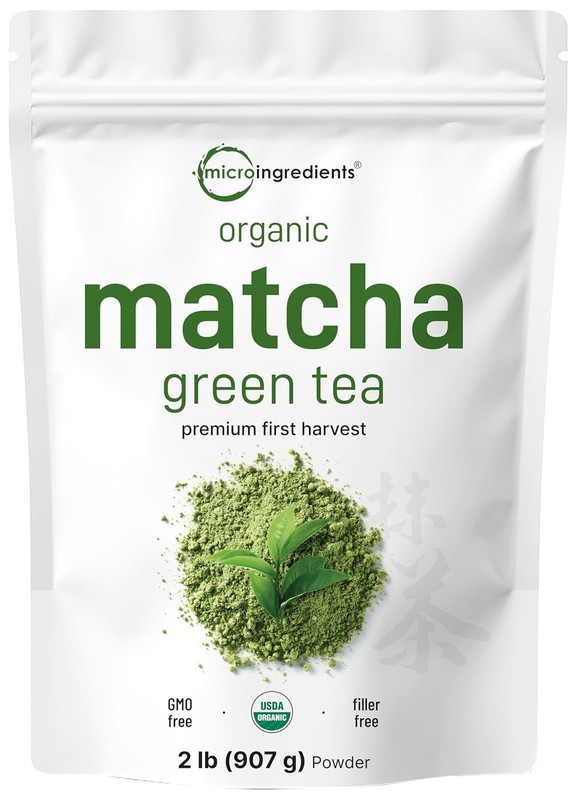 Organic Matcha Green Tea Powder 2 lb First Harvest Culinary Grade from Japan