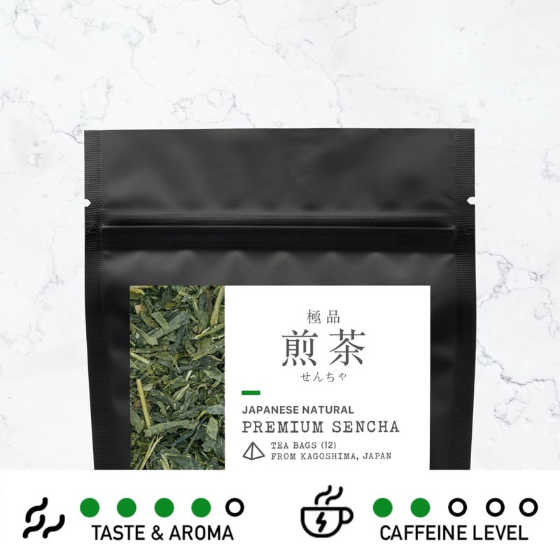 Leafmessage Tea - Premium Sencha Tea Bags Artisan Tea 極品煎茶 せんちゃ 12-pack gallery