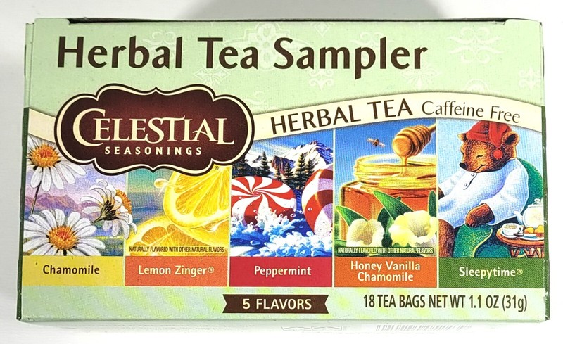 2 Boxes Celestial Herbal Tea Sampler Tea 18 Tea Bags 1.10 oz ea Exp 05/2026 gallery
