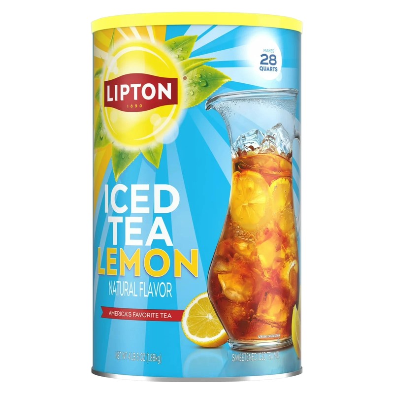 Lipton Lemon Iced Tea Mix, 28 Quarts FREE USA SHIPPING