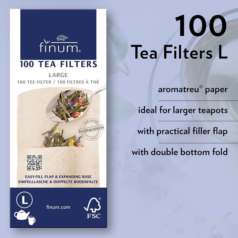100 Count Disposable Brown Tea Filter Bags - Large, Eco-Friendly Natural Fiber gallery