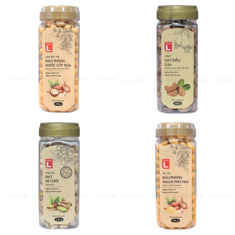 Choice L – Peanut With Cheese, Coconut Milk, Cashew Nuts & Pistachios