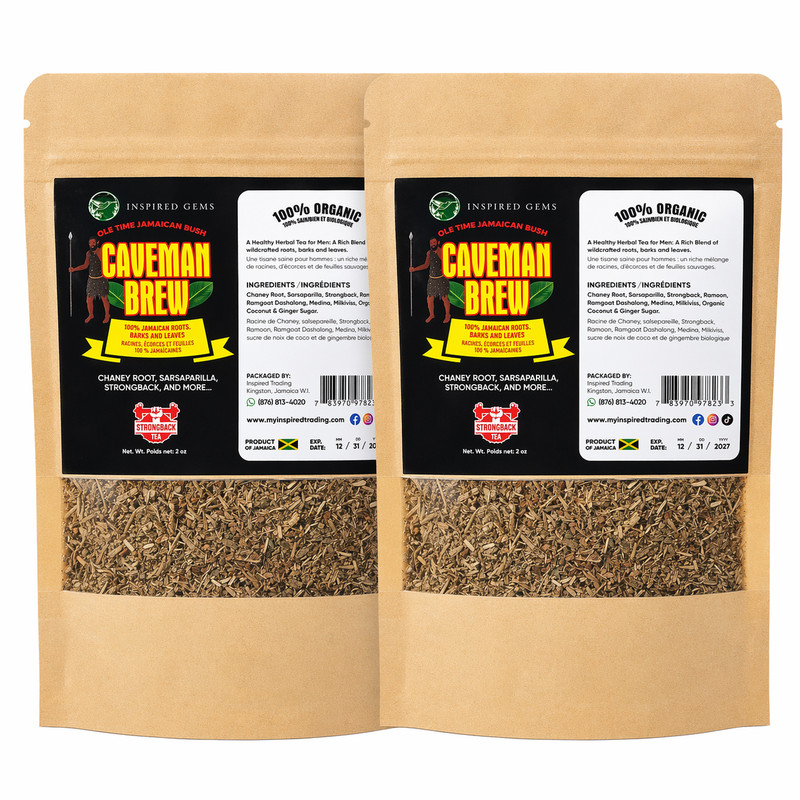 Jamaican Caveman Brew – Strong Back Tea- 7 Powerhouse Roots-Stamina & Energy