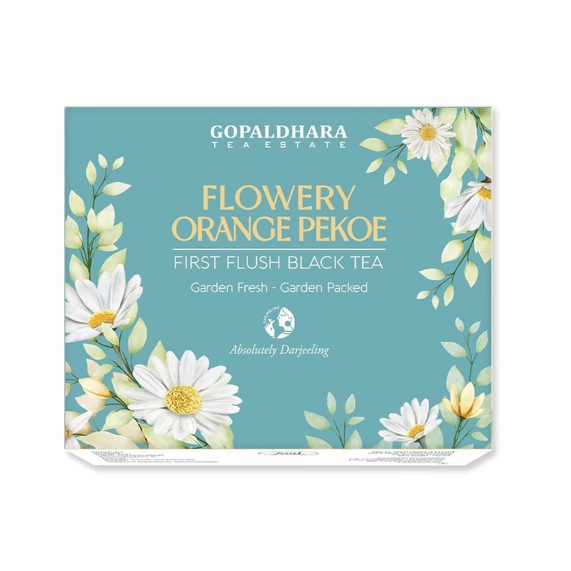 GOPALDHARA Darjeeling Tea First Flush Flowery Orange Pekoe 200 Gm Paper Box