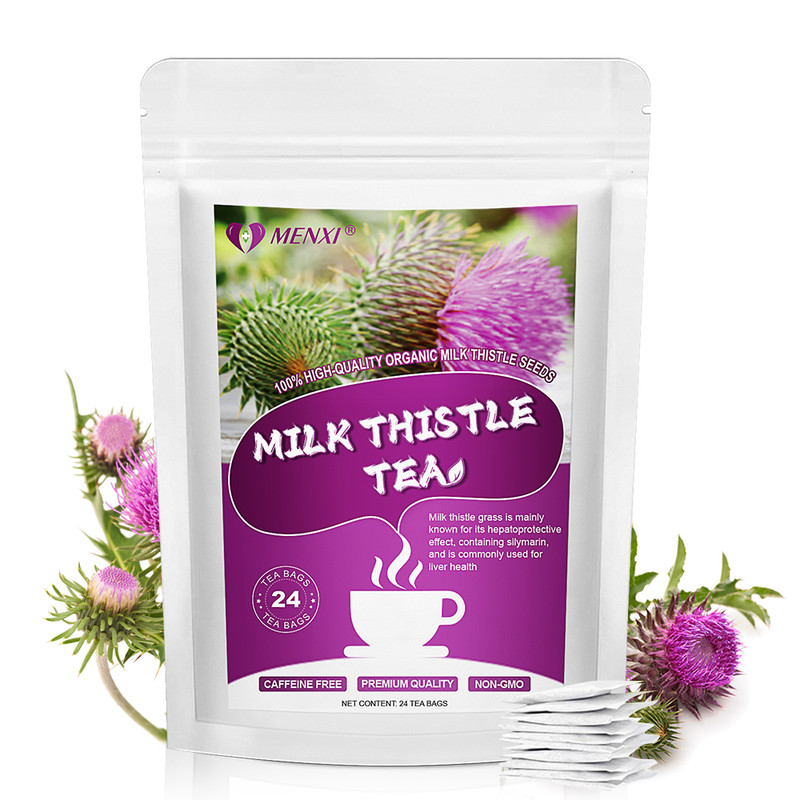 Organic Milk Thistle Seed Tea Bags - 24 Count Liver Cleanse & Detox Support gallery