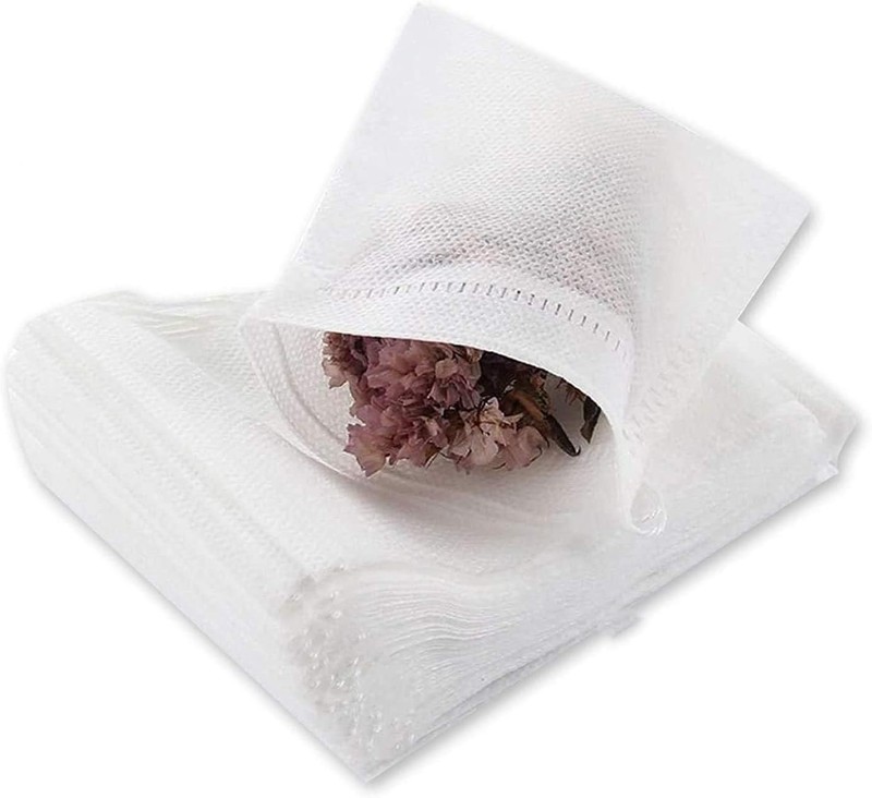 400 Disposable Tea Filter Bags with Drawstring Seal for Effortless Brewing gallery