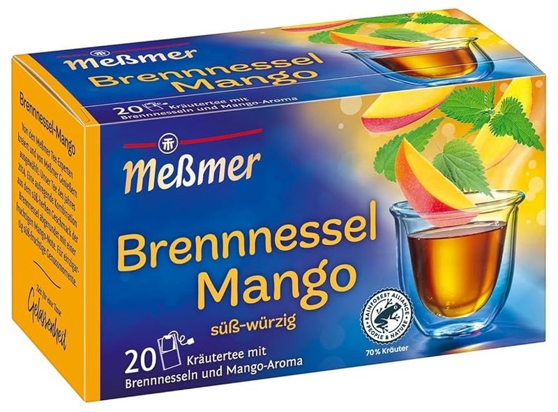 Messmer tea NETTLE MANGO Brennessel Mango Made in Germany FREE SHIPPING