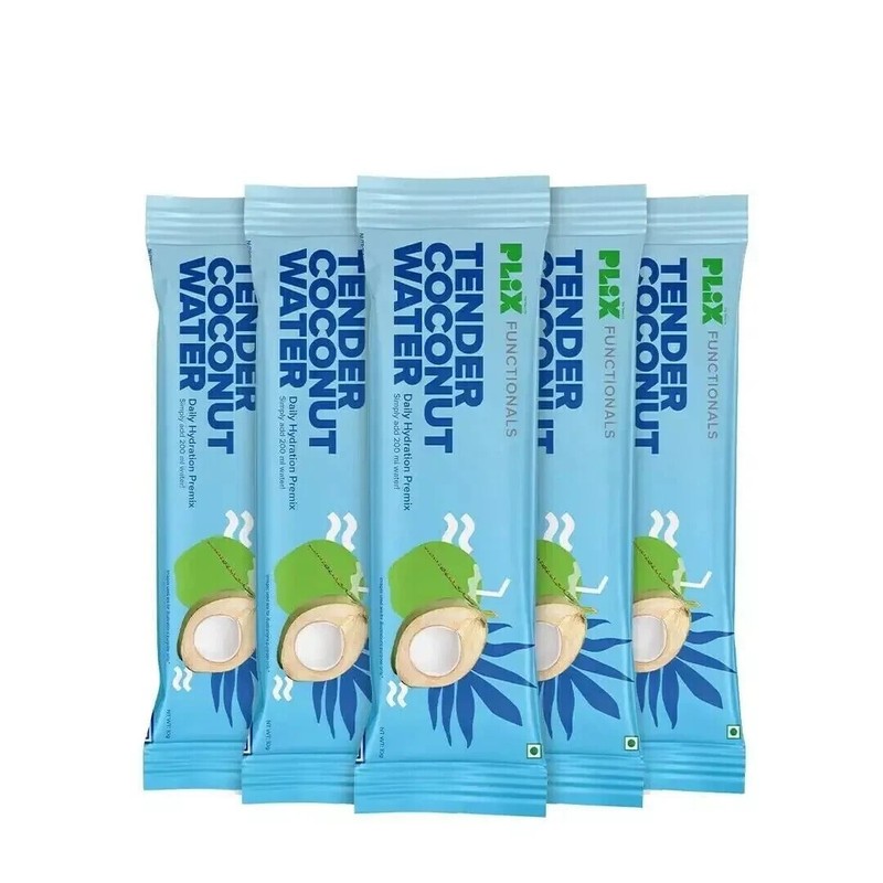 PLIX Tender Coconut Water Premix Powder 30 Sachets with Natural Electrolytes