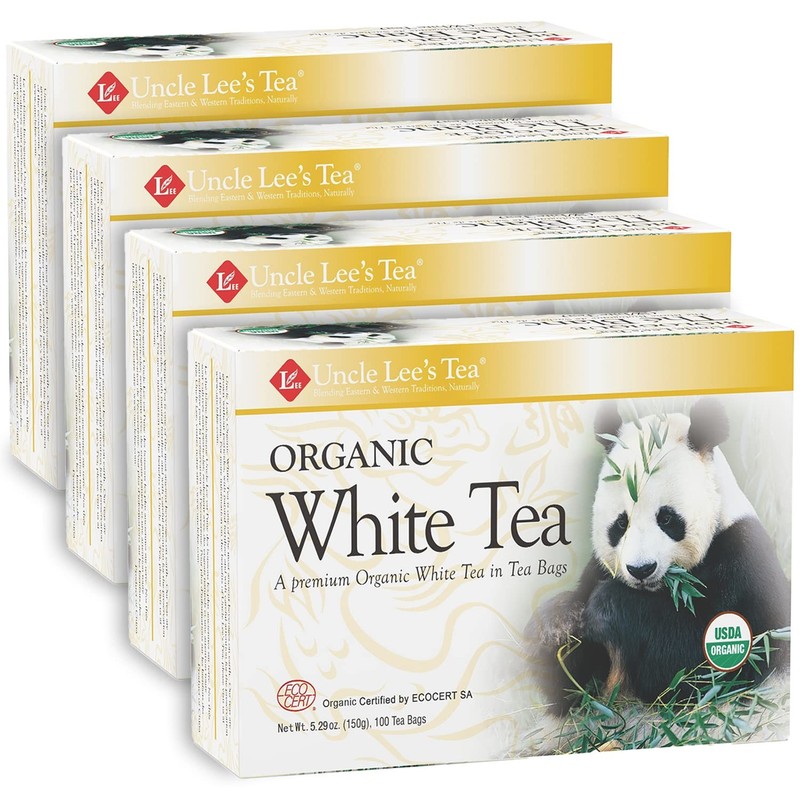 Uncle Lees Tea Organic White Tea – Premium Tea for Everyday Wellness, Low