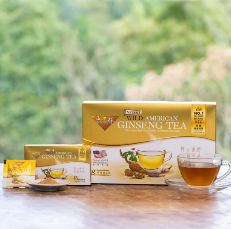 Wild American Ginseng Instant Tea, 80 sachets-Prince of Peace gallery