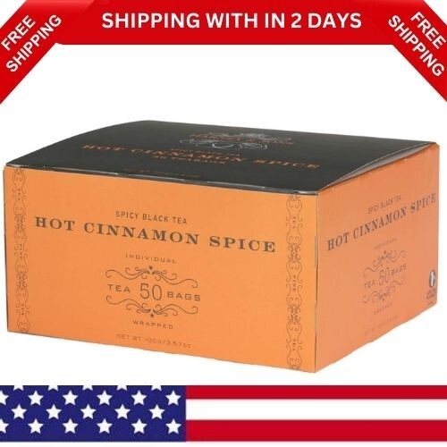 Hot Cinnamon Spice Tea, 50 Tea Bags