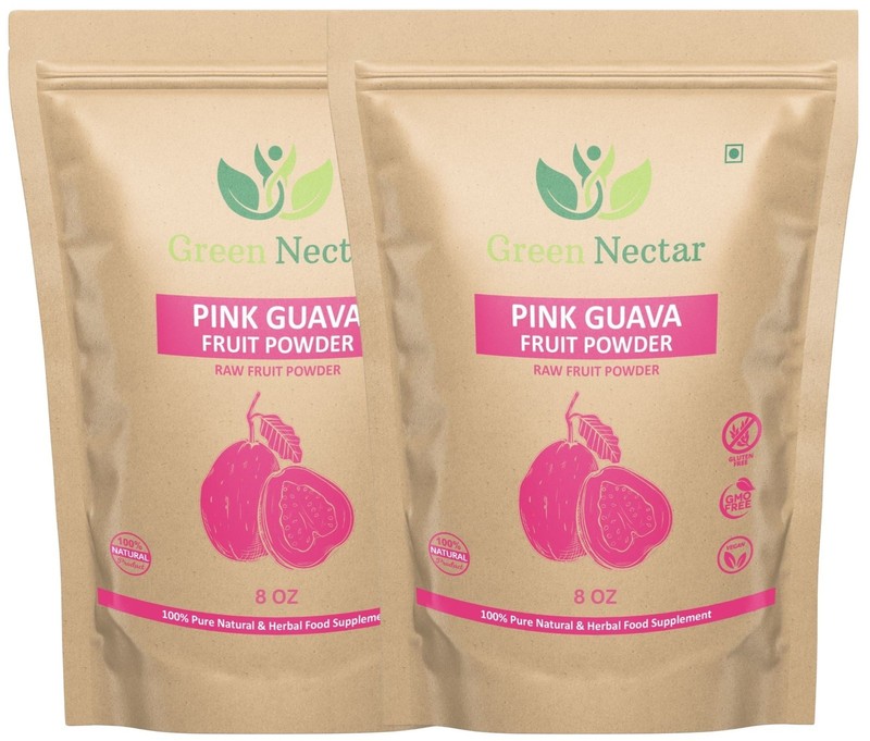 Pink Guava Fruit Powder 8 oz(2 Pack) | Hair Growth, Skin & Nail Health