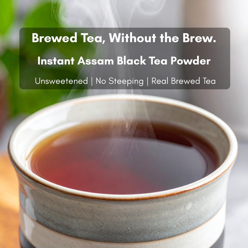 Decaffeinated Instant Black Tea Assam for Hot Tea, Iced Tea & Baking (8oz) (3... gallery