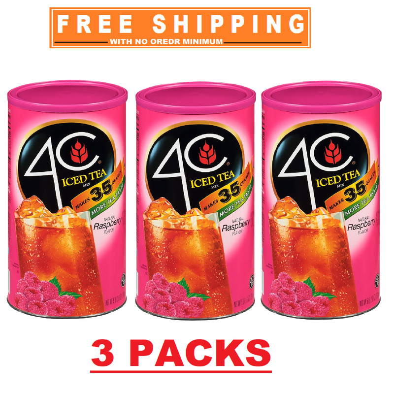 3 Pack – 4C 35 QT Raspberry Iced Tea Mix (82.6 oz.)