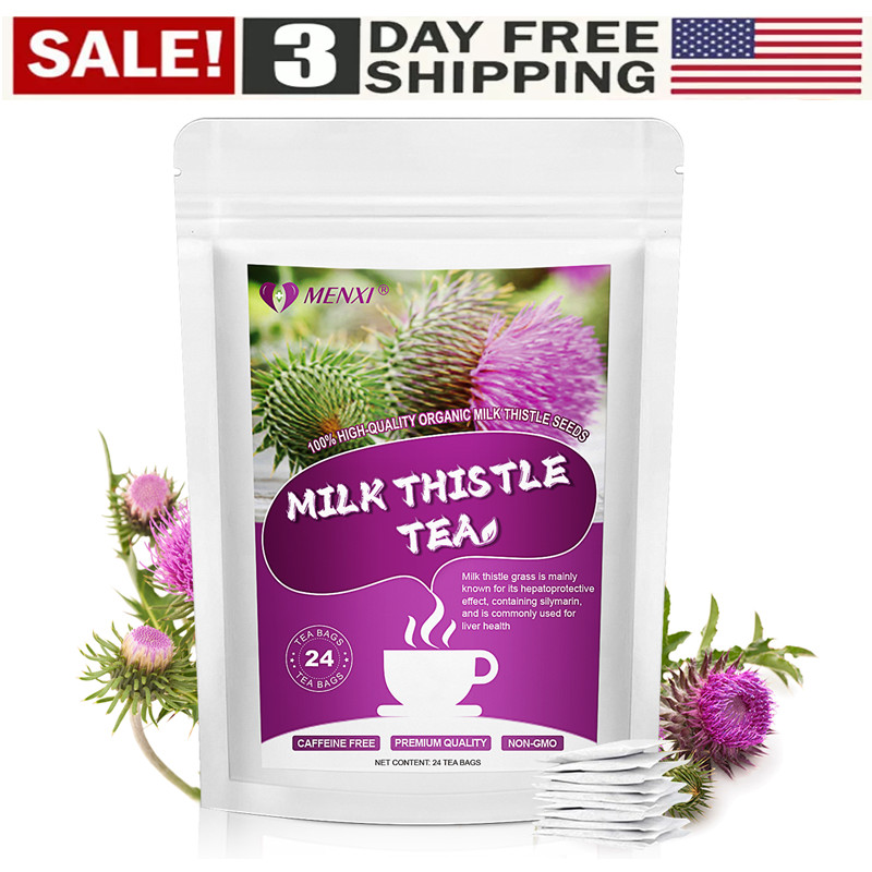 Organic Milk Thistle Seed Tea Bags – 24 Count Liver Cleanse & Detox Support