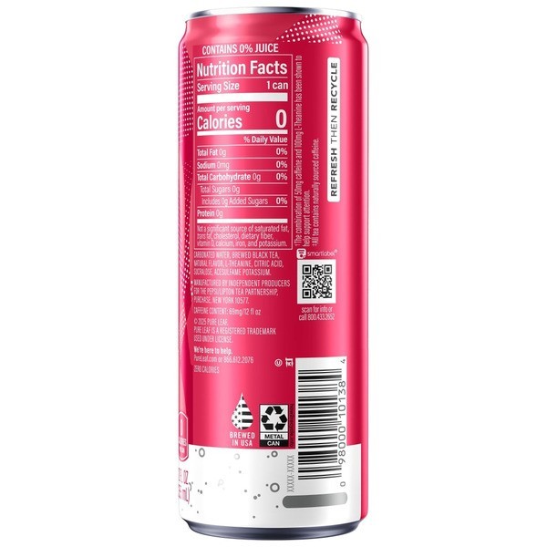 Pure Leaf Peach Raspberry Sparkling Tea 12oz 12 Pack Variety Cans gallery