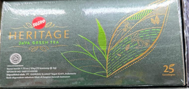 2 Box Sosro Heritage Java Green Tea