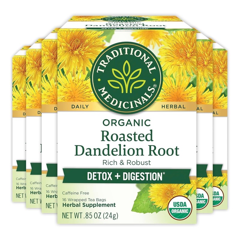 Organic Roasted Dandelion Root Tea Bags - 96 Count gallery