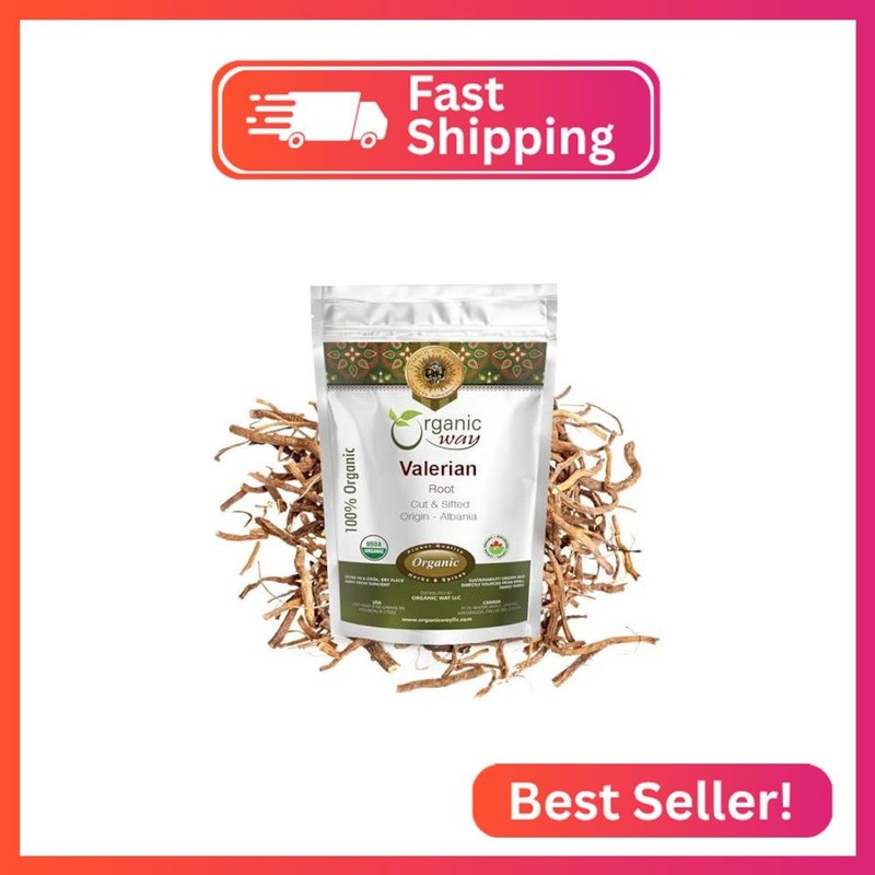 Organic Way Valerian Root Cut & Sifted (Valeriana Officinalis) - Herbal Tea | Eu