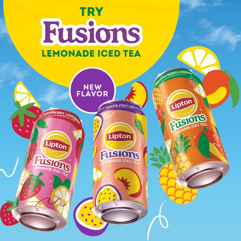 Pineapple Mango Lemonade Iced Tea, 16 Fl Oz Cans, Refreshing Drink, Pack of 12 gallery