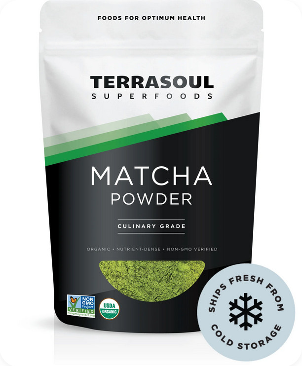 Terrasoul Organic Culinary Matcha Powder 1 lb Japanese Green Tea for Latte