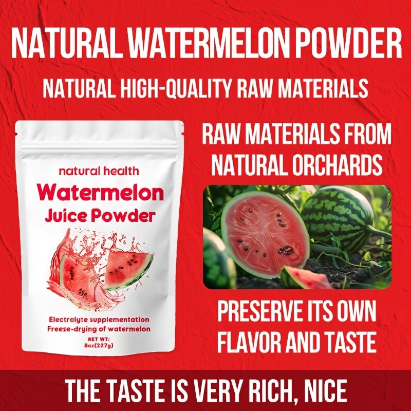 Natural Watermelon Juice Powder Vitamin C Allergen-Free Rich in Electrolytes gallery