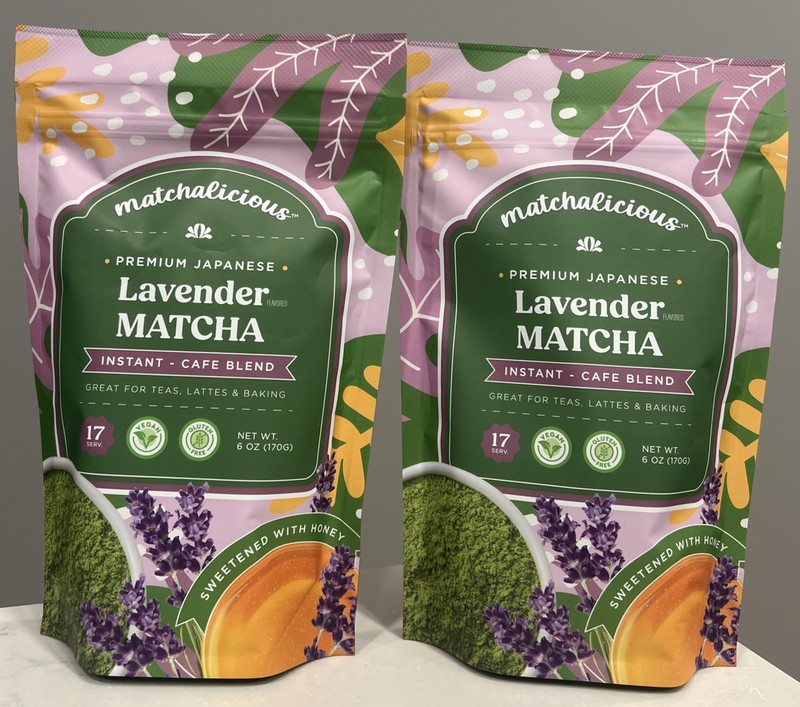MATCHA Matchalicious Lavender Matcha 6 oz~17 Servings (2 Pack) Exp 01/2028