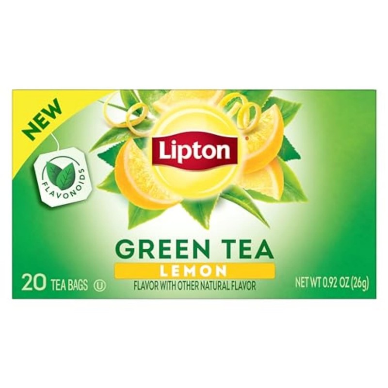 Lipton Lemon Green Tea Bags 20 Count