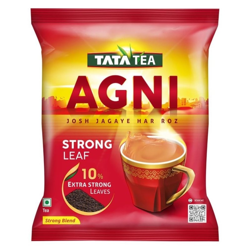 Tata Tea Agni | Strong chai With 10% Extra Strong Leaves | Black 500gm