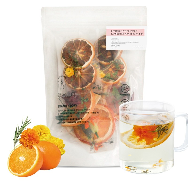KKOKDAM Fruit Tea & Flower Tea Set Sampler – Loose Leaf Tea Set, Fancy Tea 6ct