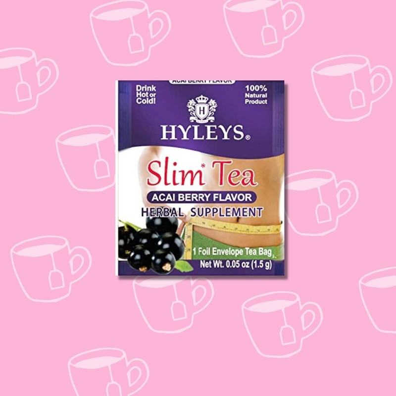 Hyleys Slim Tea Acai Berry Flavor - Weight Loss Herbal (6 PACKS) (150 TEA BAGS) gallery