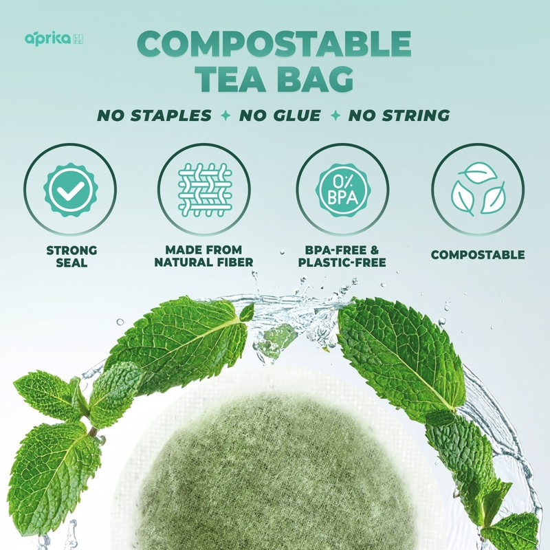 Pure Peppermint Tea - no stems, 100% Natural Herbal Tea, 60 bags, USA seller gallery
