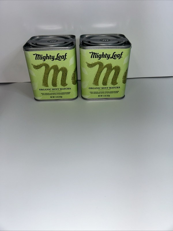 (2) Mighty Leaf Organic Spiced Turmeric Matcha Tea Powder 1.5 Oz (09/27)