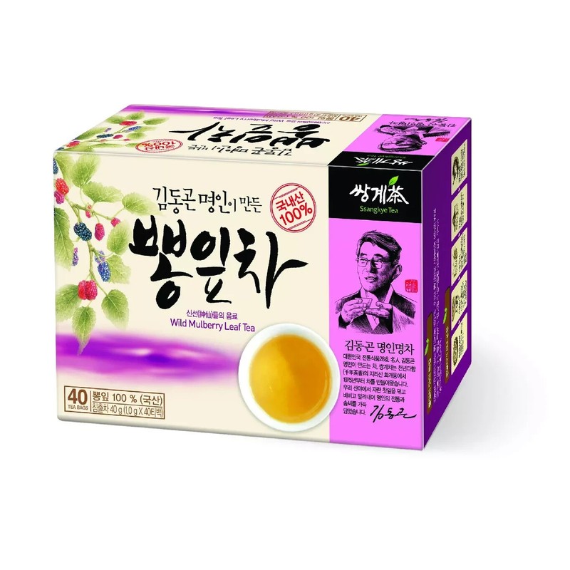 100% Natural Korean Organic Mulberry Leaf 40 Tea bags Ssanggye