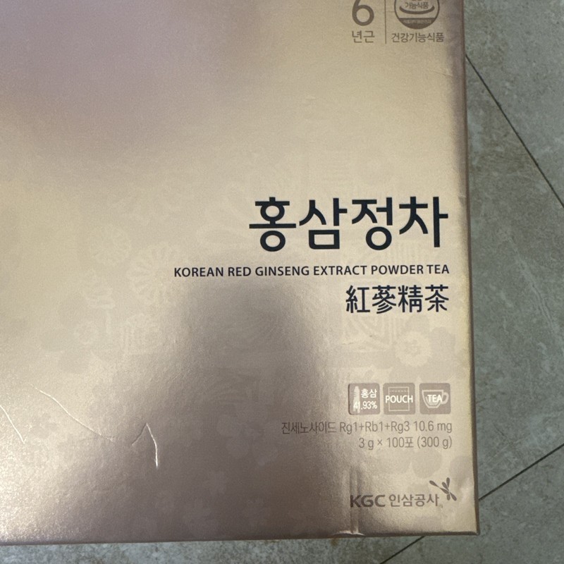 Korean Red Ginseng Extract(42%) Premium Tea 3g 100 bags 정관장 gallery
