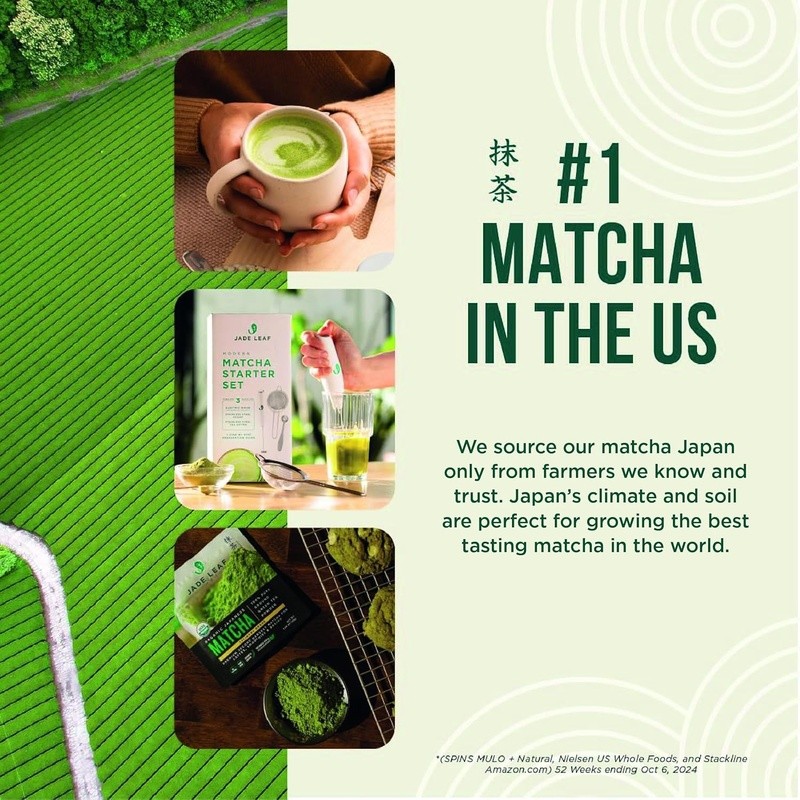 Organic Matcha Latte Blend Plant Based Caffeine Easy To Make Cafe Style 5.3oz US gallery