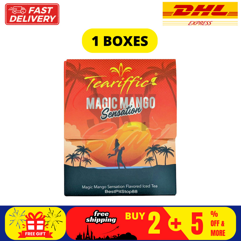 1 Box (12 Sachet) Teariffic Magic Mango Sensation Sexual Men Herb Energy Coffee