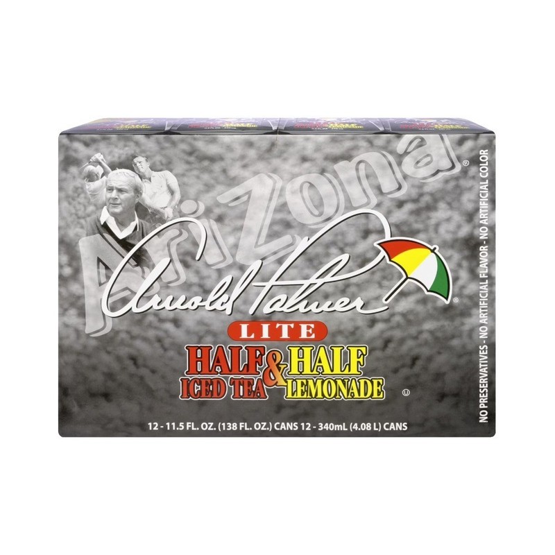 Refreshing Lite Half & Half Iced Tea Lemonade Drink, 11.5 fl oz Cans, 12-Pack