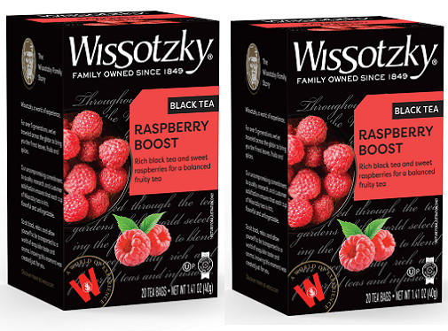 Wissotzky Black Tea Raspberry Boost 2 Pack