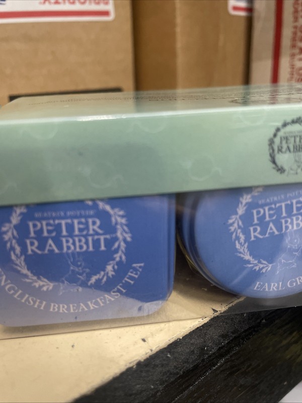Peter Rabbit 3X Mini Tea Tins with Loose Leaf English Tea, Beatrix Potter Gift, gallery