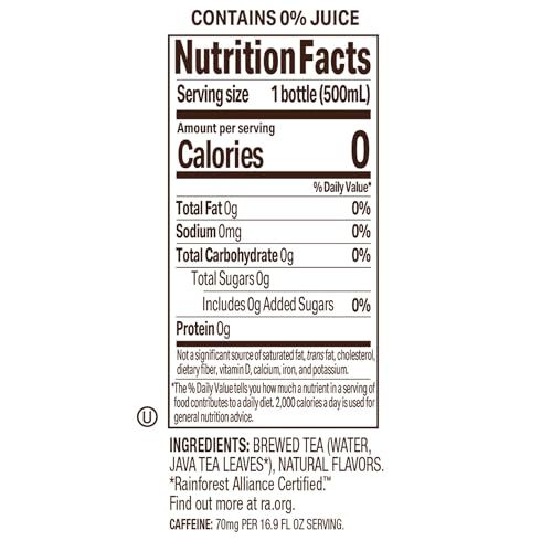 Unsweetened Raspberry Black Iced Tea, 16.9oz PET Bottles, Award Winning, Non-... gallery