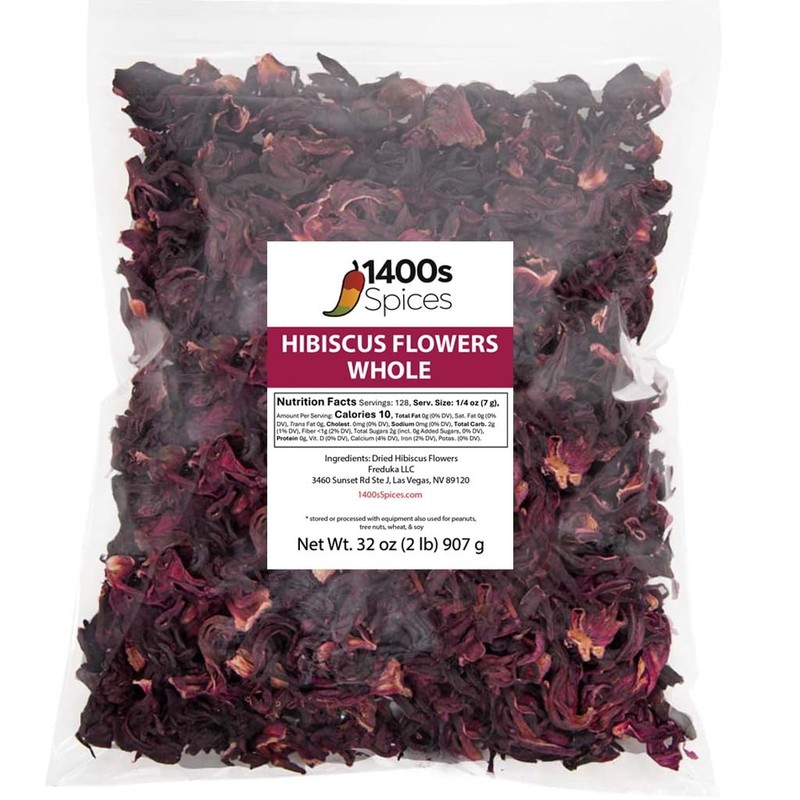 2lb Dried Hibiscus Flowers Bulk For Tea And Mexican Agua Fresca Flor De Jamaica