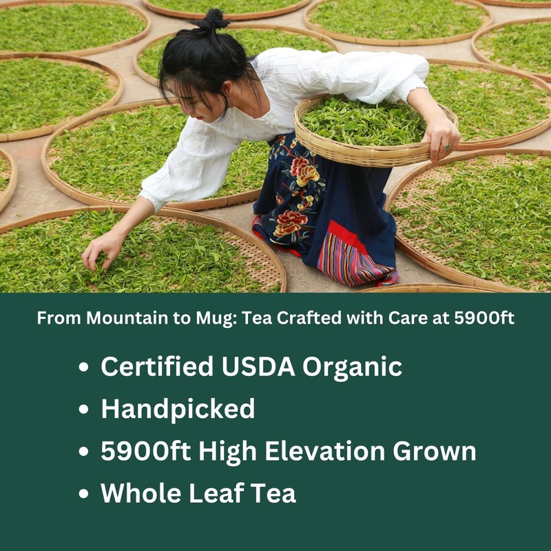 PiPi Tea Organic Oolong Bags – Whole Leaf, 20 (4g Each) 20 gallery
